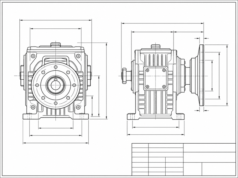 Boston Gear 726 (700 Series) — Dimensional