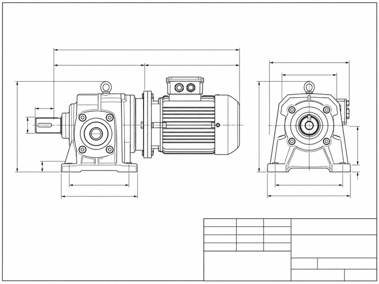 SEW-Eurodrive K47 — Dimensional